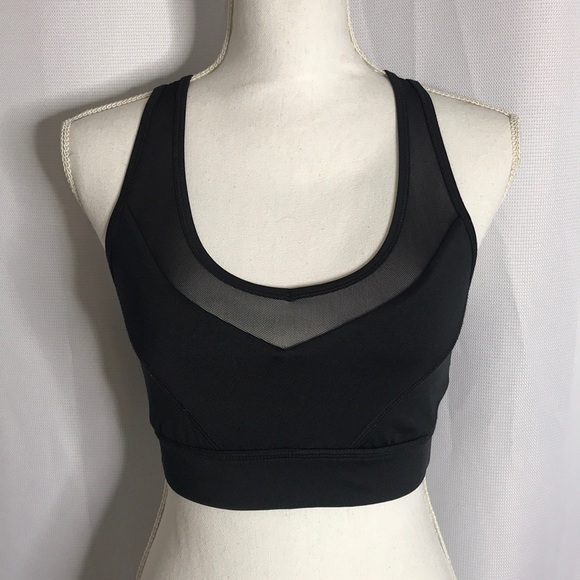 Forever 21 Other - High impact black mesh sports bra